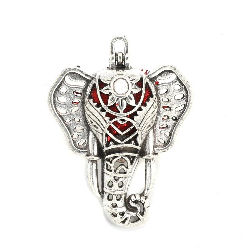 Mexico Chime 1szt Elephant Cage Essential Oil Diffuser Lockets Angel Ball Caller Pendant Aromatherapy Jewelry Without Chain
