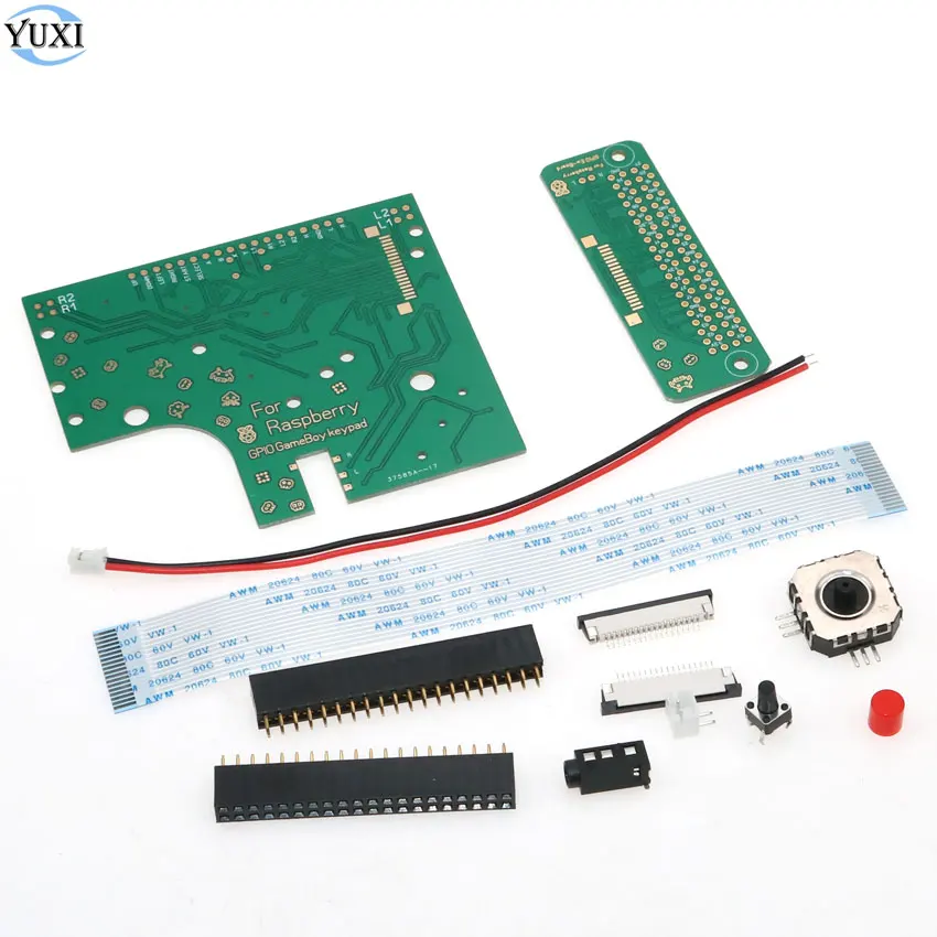 YuXi DIY 6 Buttons PCB Board Switch Wire Connector Kit For Raspberry Pi GBZ For GameBoy GB Zero DMG-001