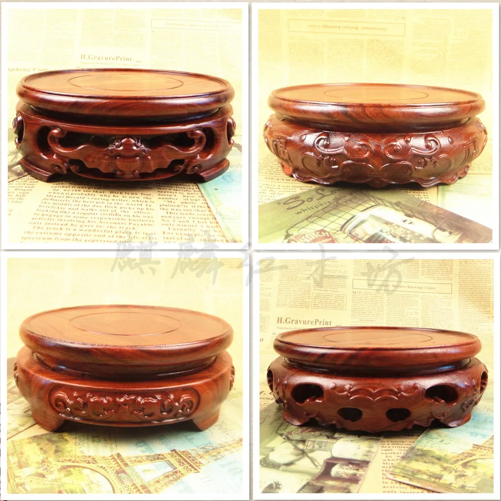 

Kylin rosewood handicraft stone jade teapot red sandalwood wood head round base quantity can be customized