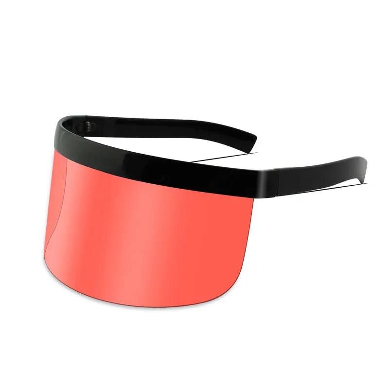 Oversize Shield Visor Sunglasses Festival Big Glasses Party Women Men Punk Fashion Sun Glasses 100 Anti UV400 One Piece Wrapped image 3