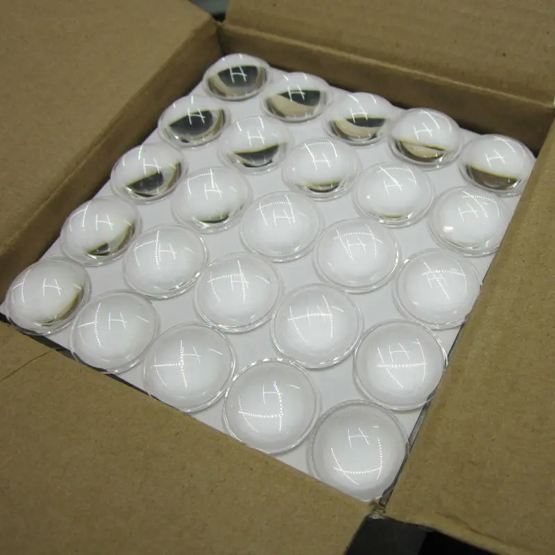 100pcs/lot LED Lens 23mm 60 Degree semi-circle Plano-convex Optical Grade PMMA Lenses For Lens Reflector