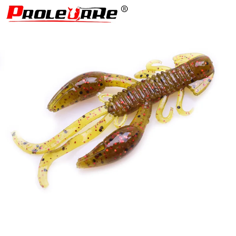 5 sztuk/partia krewetki zapach robak miękka przynęta 5cm 2g wędkarstwo atrakcyjne woblery z solą silikonowe przynęty Swimbaits Jig obrotowe przynęty na okonie