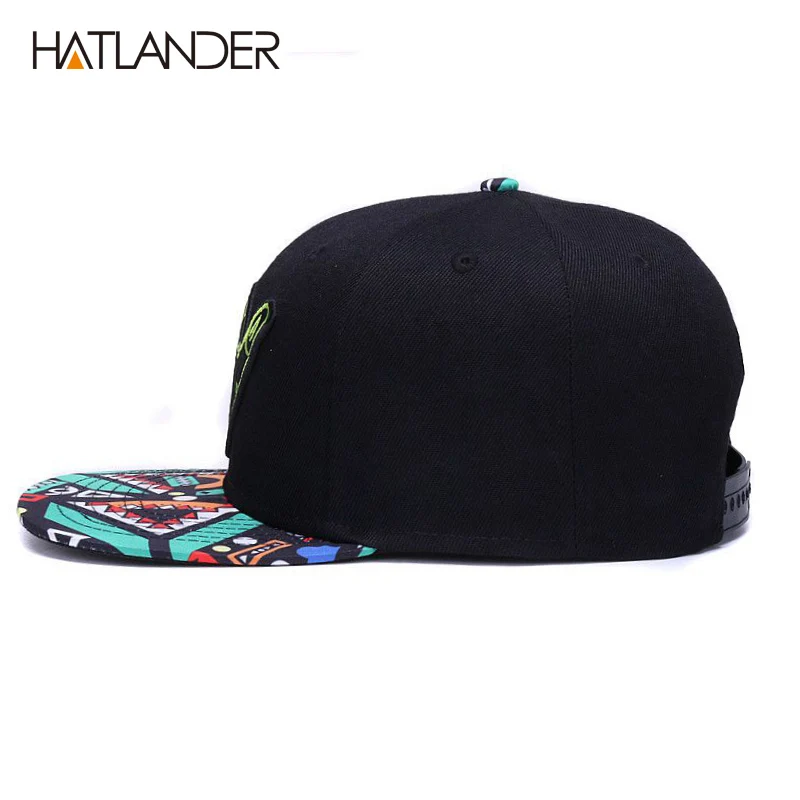 [HATLANDER]Brand Embroidery Retro baseball caps for men women bone snapbacks kenka black sports hats street art hip hop cap hat