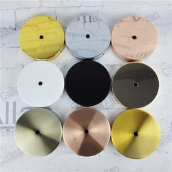D120mm*H20mm 9 colors finish iron ceiling plate DIY pendant light canopy black beside screws metal ceiling mount