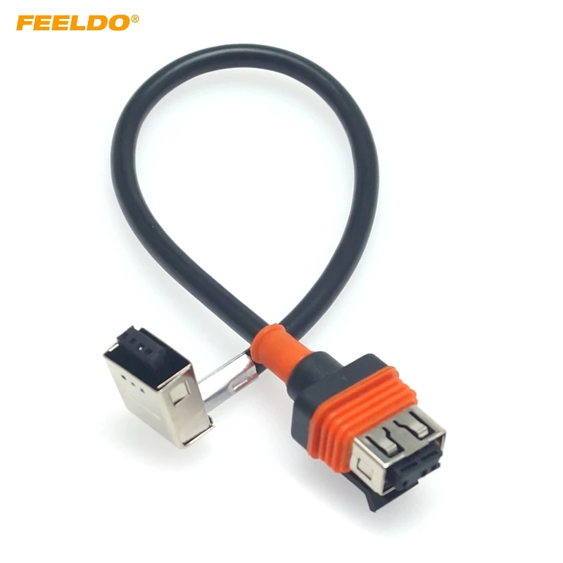 FEELDO 1PC Car HID Xenon Light High Voltage Wire Harness Cable for D1S D1C D1R Xenon Ballast bulb D1 D3 HID Plug Socket Adapter