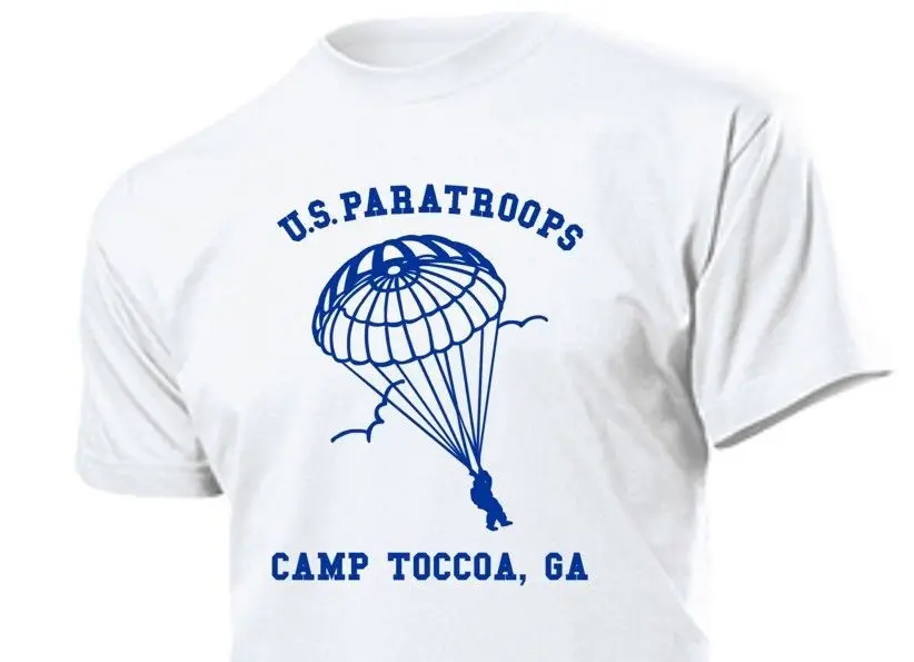 2019 New Summer Style Fashion T-shirt US Army T-Shirt Paratrooper Trainings Camp Toccoa FJ WWII WK2 3-5XL Marines Seals