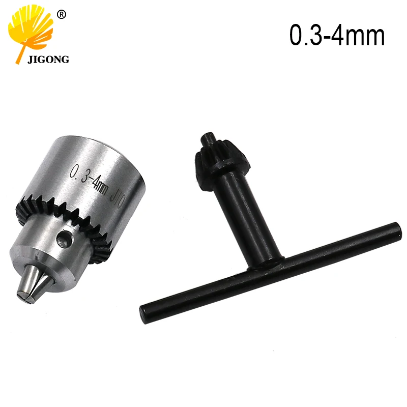 Mini Drill Chuck Key 0.3-4mm Mounted Lathe Chuck Pcb Mini Drill Press Applicable To Motor Shaft Connecting