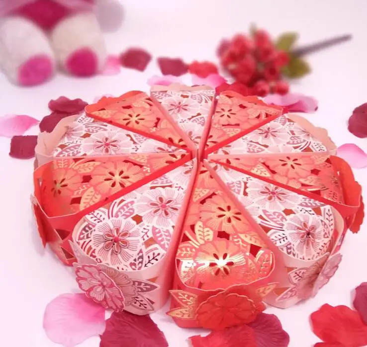 hollow out sweet box Creative Korean wedding wedding supplies joyful box candy box Sweet cake Sugar box