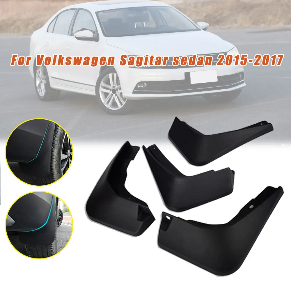 For Volkswagen VW Jetta Sedan 2015 2016 2017 Fender Mudguards Mud Flap Splash Guards Car Accessories 4PCS