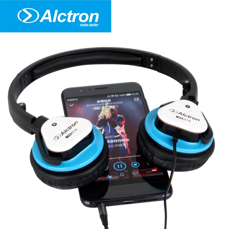Alctron HE018 سماعة أذن احترافية تستخدم لرصد والاستماع إلى الموسيقى ومشاهدة التلفزيون ، شعاع heapdhone قابل للتعديل