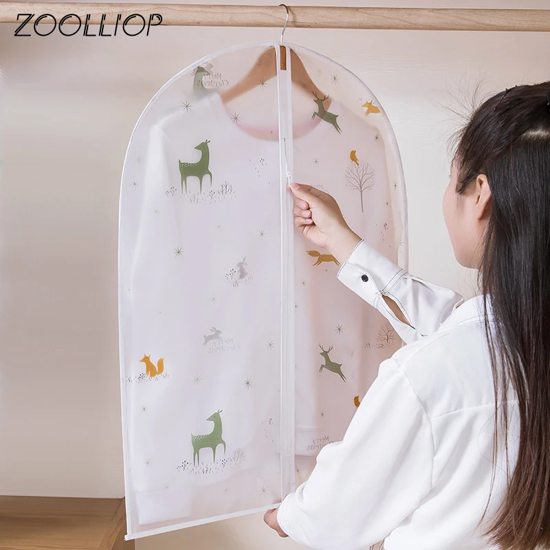 Vacuum Bags For Storing Clothes Garment Suit Dust Cover Protector Wardrobe Storage Bag Cloth Hanging Garment Coat Dustproof New