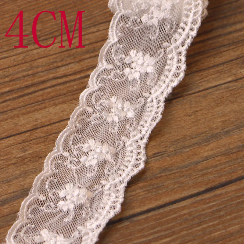 2 yards 1.7-7.5cm cotton lace fabric DIY fabric lace flower gift ribbon decoration material color cotton lace