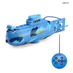 EBOYU Create Toys 3311 RC Submarine 6CH Speed Radio Remote Control Submarine Electric Mini RC Boat Kids Children Gift Toy