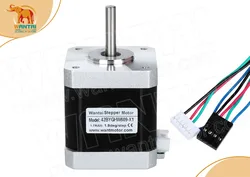 Wantai 1PC Nema 17 Stepper Motor 42BYGHW609-X1 4000g-cm 40mm 1.7A with single flat shaft,  Connectors 1000MM Leads