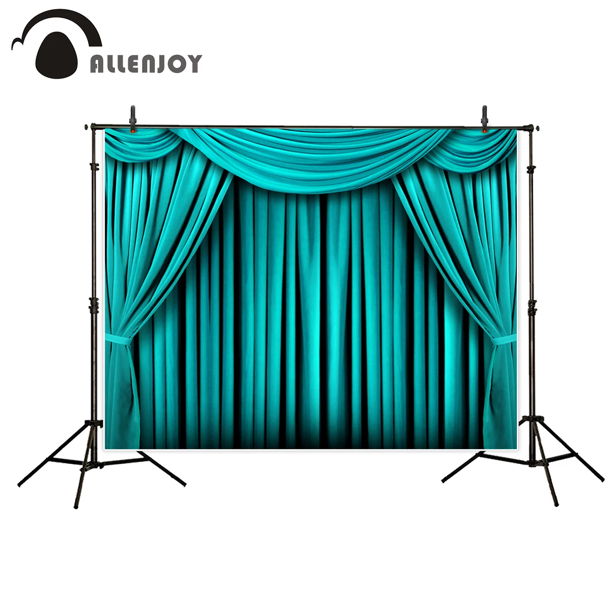 Виниловые фотофоны Allenjoy chromakey, Фотофон для свадьбы, морской волны
