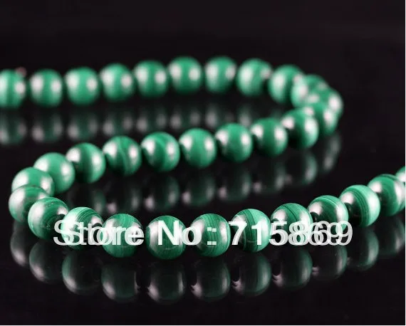 

Free Shipping 4mm-10mm Malachite AAA Grade Natural Semiprecious Loose Beads - 16 Inch Full Strand