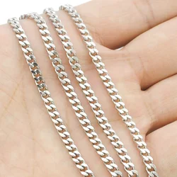 ATGO (40-70cm) to choose, 3mm wide,Chain Necklace,Stainless Steel Necklace Men,wholesale accessories BN001