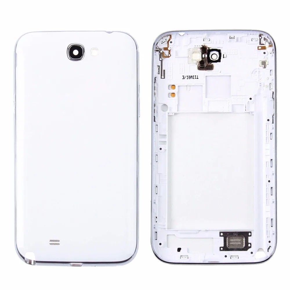 iPartsBuy Middle Frame Bezel + Battery Back Cover for Galaxy Note II / N7100