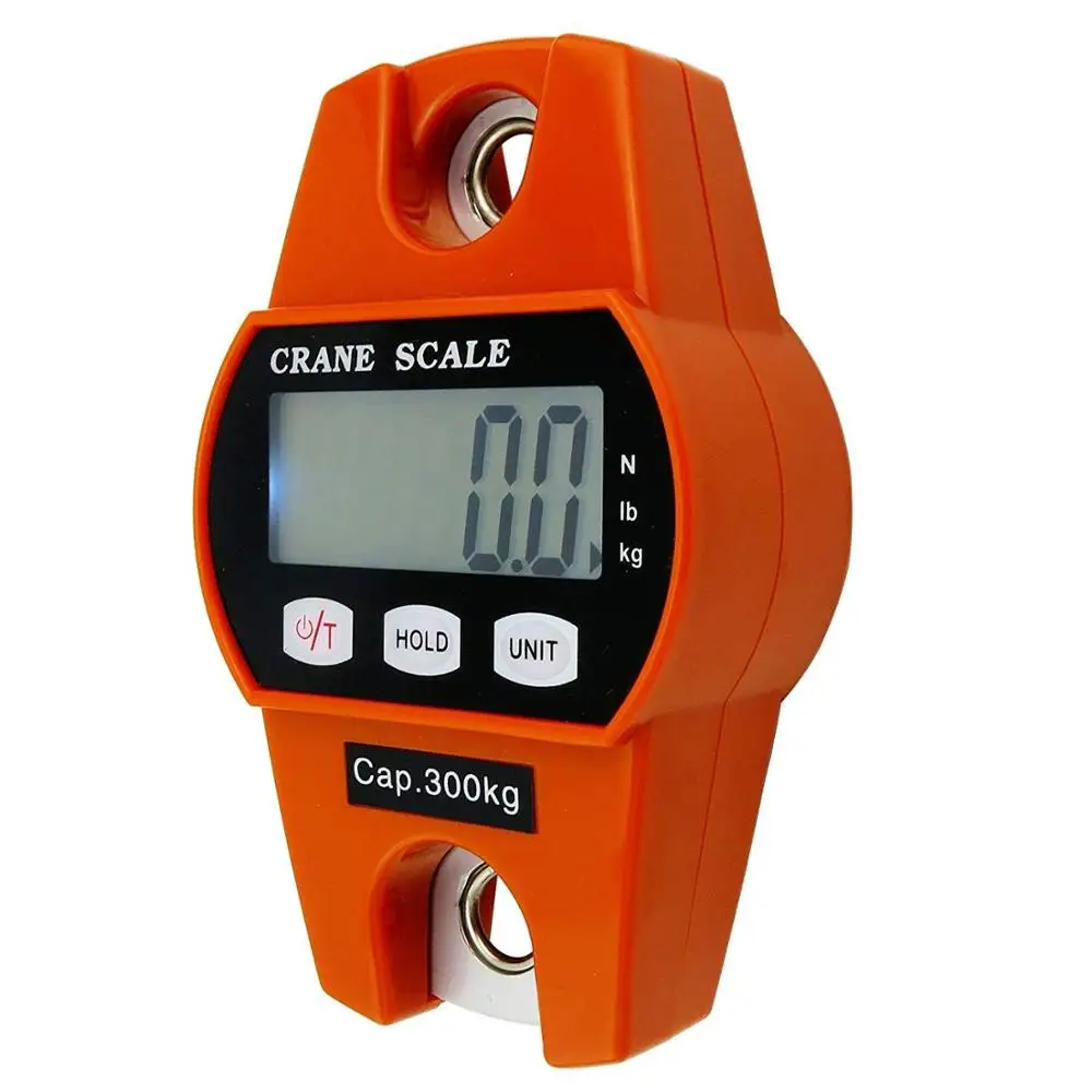 300kg LCD Electronic Scale Portable Digital Industrial Crane Scale Heavy Duty Hanging Weighting Hook Scales