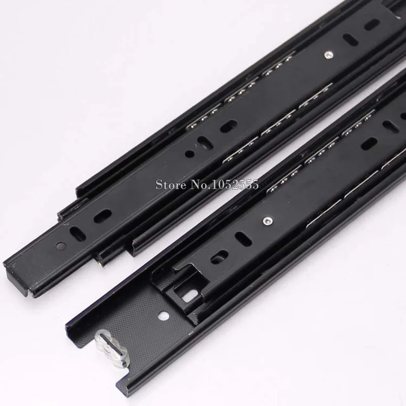 Brand New 1Pair=2PCS Portable 3 Fold Telescopic Drawer Runner Slides Rails Smoothly and Mute Cabinet Hardware