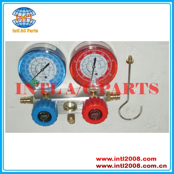 for R134a R12 Air Conditioning Aluminium Manifold Gauge Set