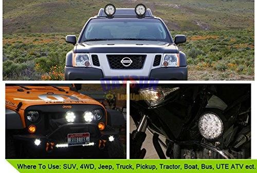 27W Cree Working Lamp Light 10-30V Flood Beam / Spot Beam Car Light LED for Boat SUV Jeep Truck