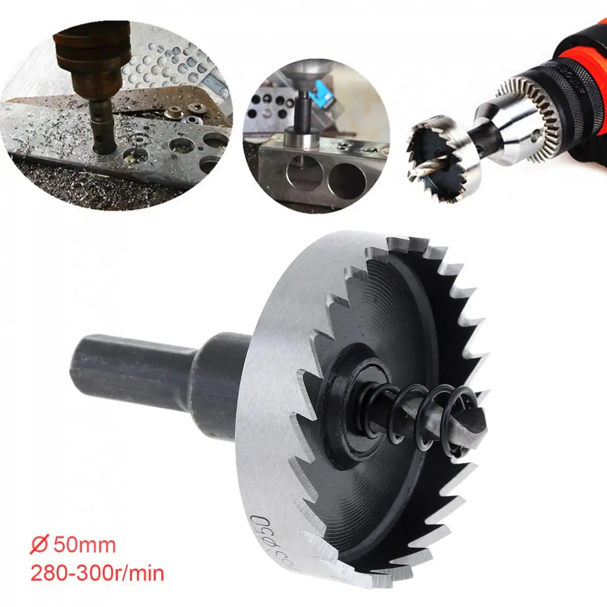 

50mm HSS Practical Hole Saw Cutter Drill Bits for Pistol /Bench /Magnetic /Air Gun Drills