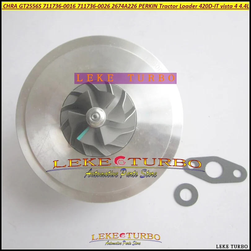 ww Turbo Cartridge CHRA GT2556S 711736-5026S 711736 2674A227 For Perkins Massey Ferguson 5455 Tractor 4.4 Loader Backhoe 420D-IT