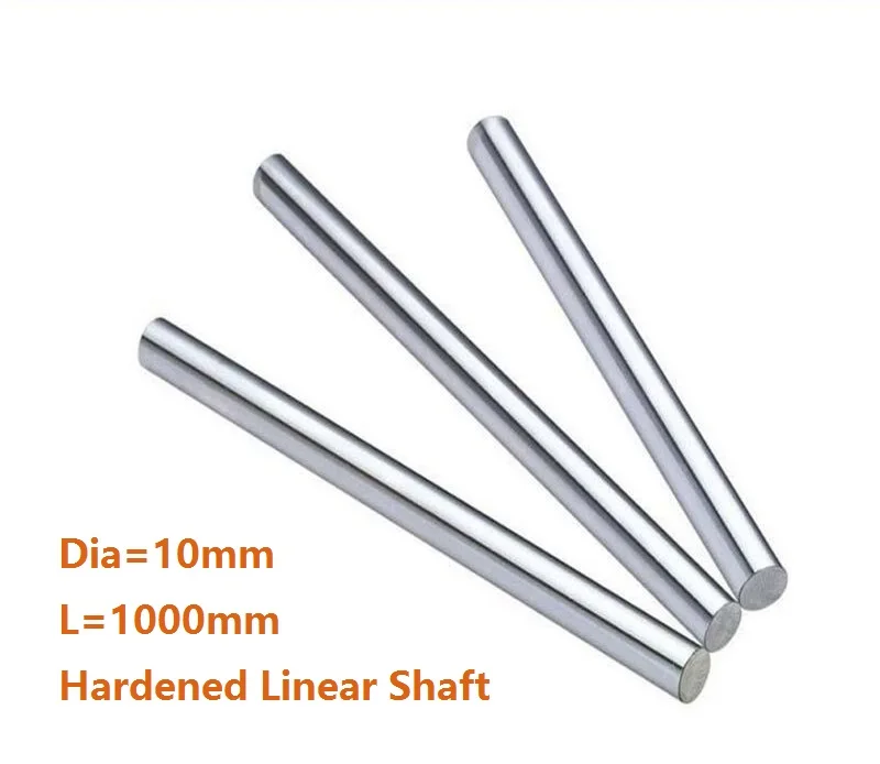 

10pcs/lot Dia 10mm shaft 1000mm long Chromed plated linear shaft hardened shaft rod bar rail guide for 3d printer cnc parts