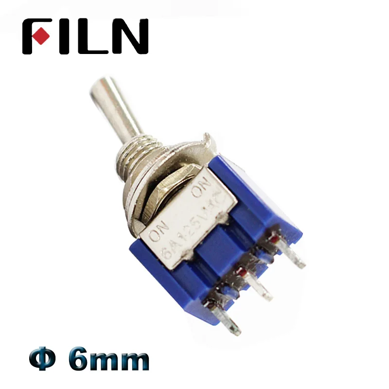 6A 120VAC mini 2 Position ON ON MTS-102 MTS-202 Toggle Switch 3 Position MTS-103 MTS-203 ON OFF ON Switch With Waterproof Cap