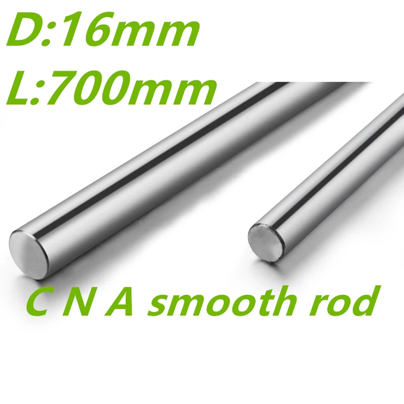 

3D printer rod shaft WCS 16mm linear shaft 700mm chrome plated linear motion rail round rod shaft CNC parts SFC16