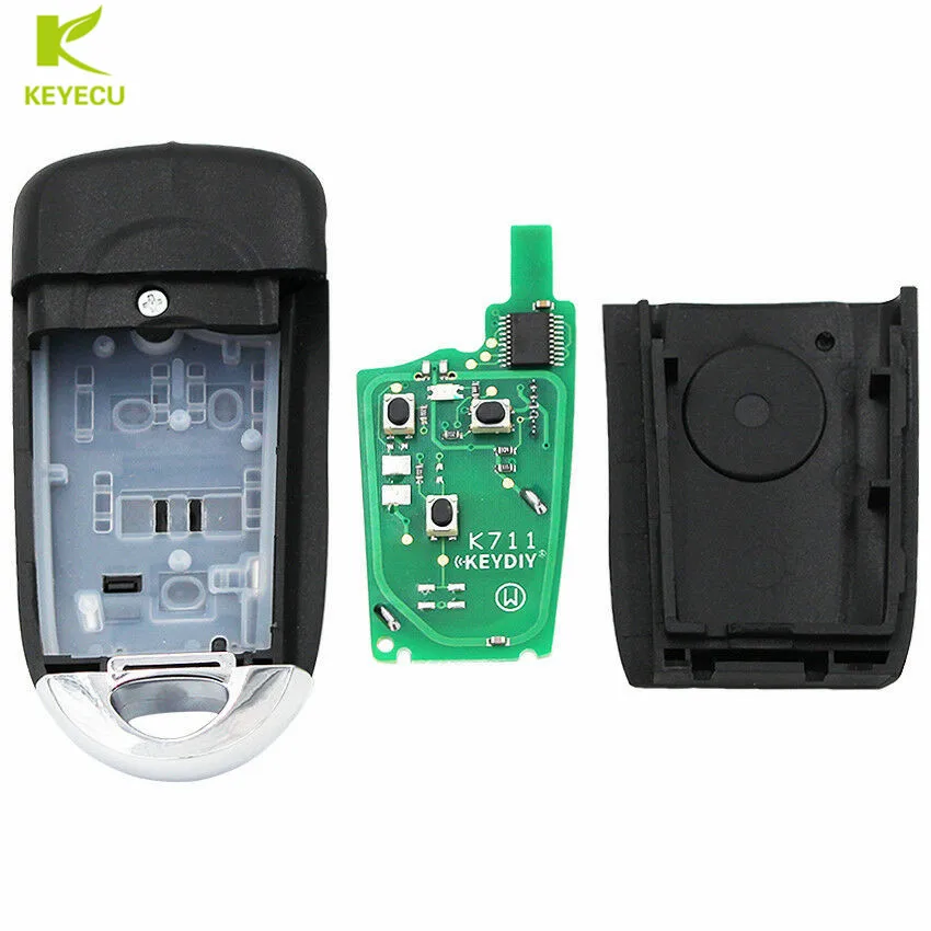 KEYECU Upgraded Flip Remote Key Fob 433.92MHz 4D60 for Chevrolet Optra Lacetti Daewoo Nubira for Holden/Ravon SAKS-01TX