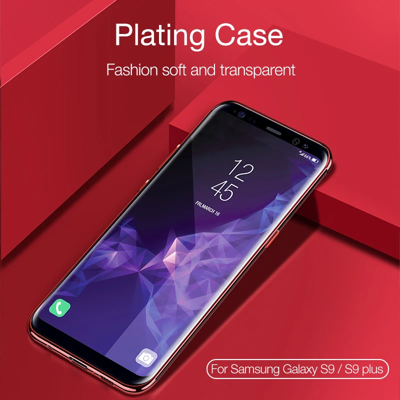 Transparent Plating Case for Samsung Galaxy S8 S9 S10 Note 20 Ultra 10 Plus 9 Thin Soft TPU Cover