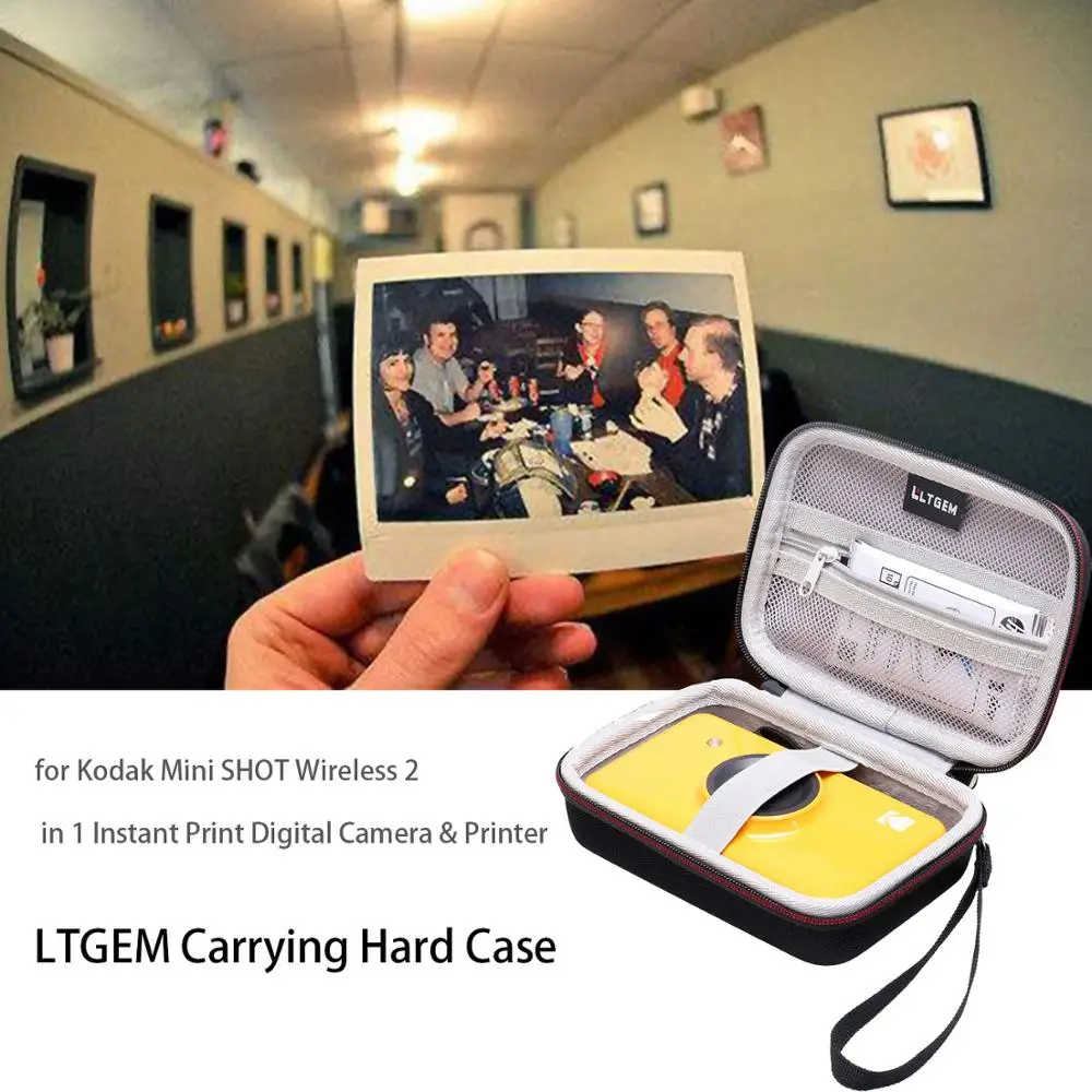 LTGEM Carrying Case for Kodak Mini Shot Wireless 2 in 1 Instant Print Digital Camera & Printer Storage Box Bag