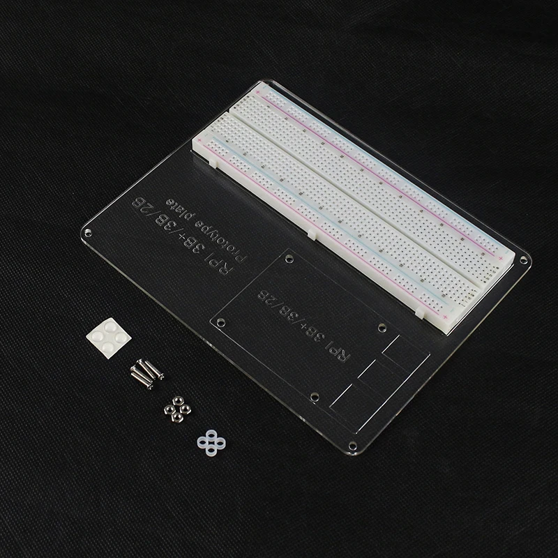 

Raspberry Pi MB-102 Point Breadboard + Mounting Plate Prototype Experiment Plate for Raspberry Pi 3B+ / 3B / 2B