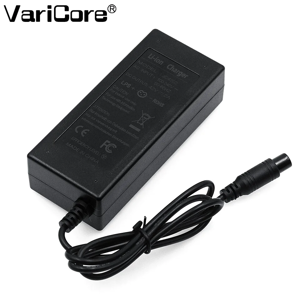 VariCore Hoverboard charger EU or US Plug Power Adapter 42V 2A Charger For 2 Wheel Self Balancing Scooter Hover board Black