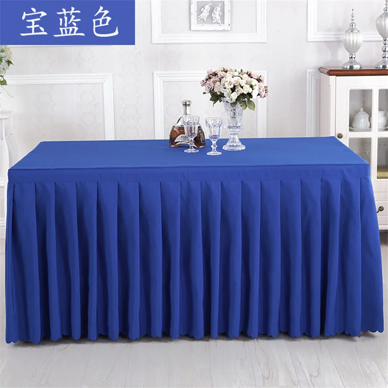 Polyester wedding table skirt for table clothes table cover decoration wedding party banquet table skirting