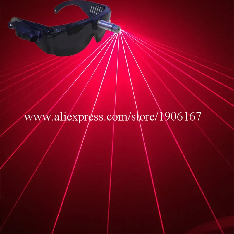 

New Christmas 532nm 80mw Red Laser Glasses For Club DJ Decoration Laserman Glasses Stage Party Supplies