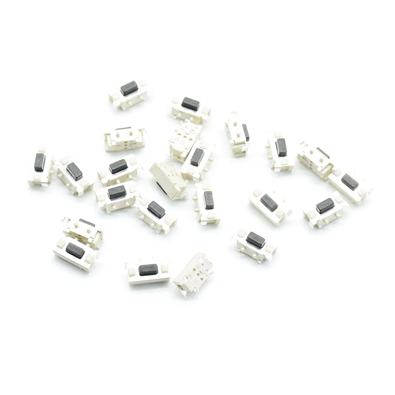 50pcs white black Micro Tact Switch Touch 3*6*3.5 3x6x3.5 SMD For MP3 MP4 Tablet PC Button Bluetooth Headset Remote Control