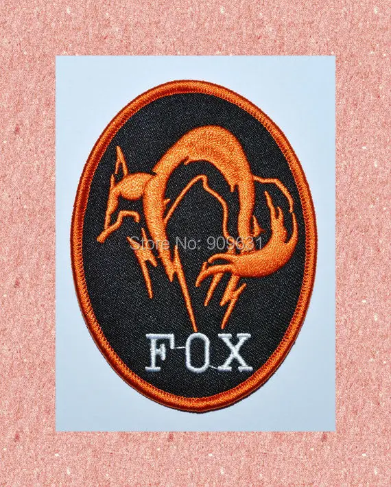 New ! METAL  FOX punk bike biker IRON ON PATCH