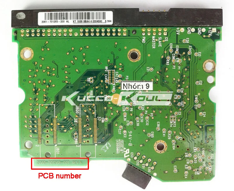 HDD PCB logic board 2060-701265-001 REV A for WD 3.5 IDE/PATA hard drive repair data recovery