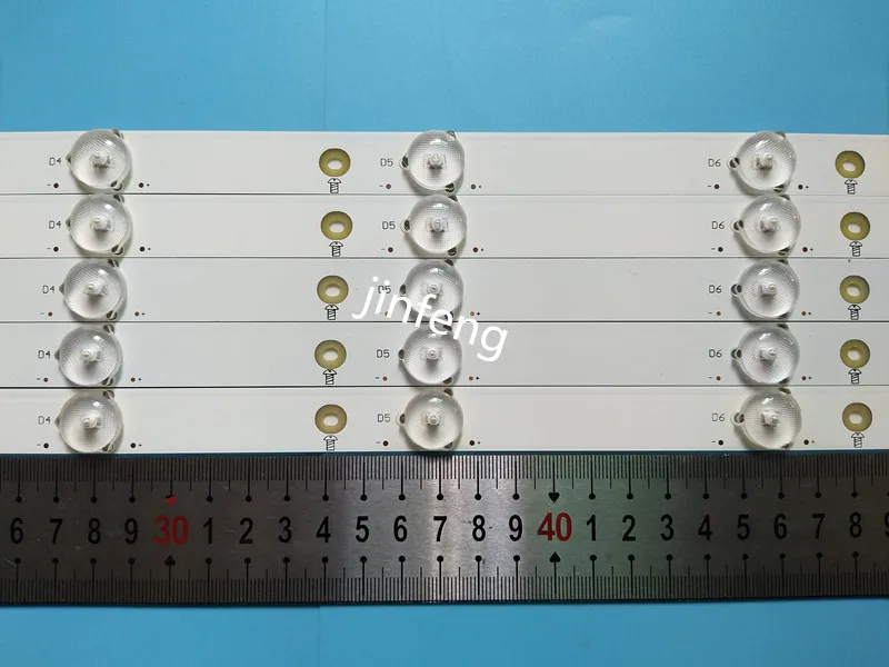 New 25 PCS/lot 10LED(3V) 842.5mm LED backlight strip for 43PFT4131 43PFS5301 GJ-2K15-430-D510 GJ-2K16-430-D510-V4 01Q58-A