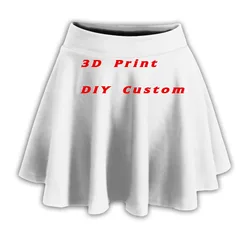 Full 3D Print DIY Custom Women elgant/casual/sexy/boho skirts Cosplay party skirt kawaii Female Mini Skirts short under wear