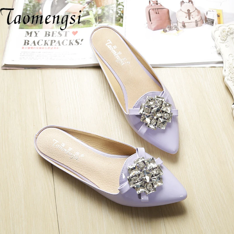 

Women's Shoes Casual Solid Purple Color Flat Heel Pigskin Material Wear-resistant and Breathable Ladies shoes