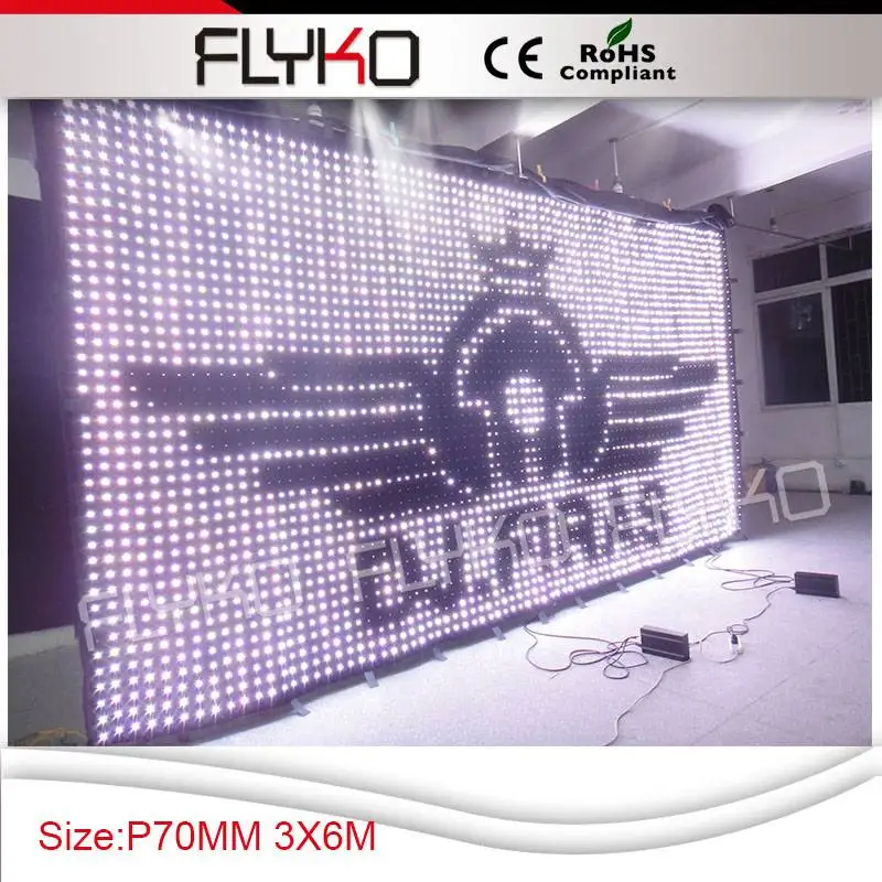 p7 6x3m   rgb full color led video curtain