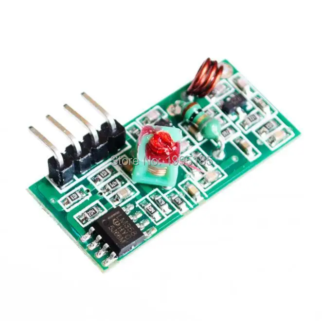 RF wireless receiver module & transmitter module board Ordinary super- regeneration 315/433MHZ DC5V (ASK /OOK) 1pair/Lot =2pcs