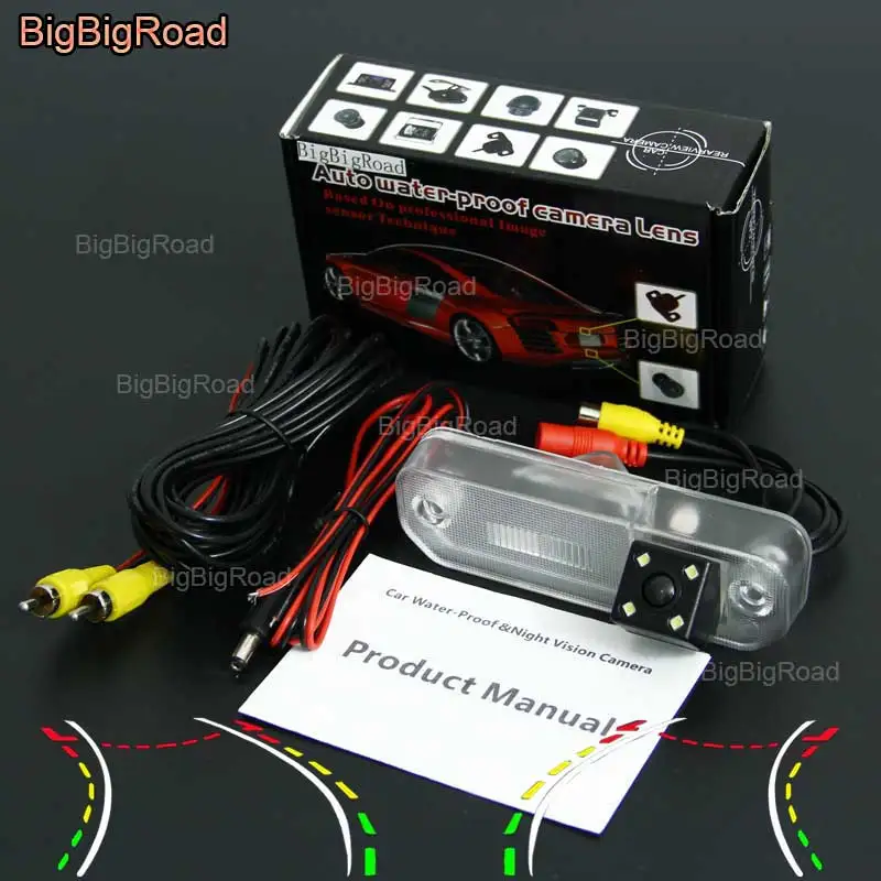 

BigBigRoad Car Intelligent Dynamic Track Rear View Camera Reversing Camera For Hyundai Sonata EF MK4 Facelift 2001~2005