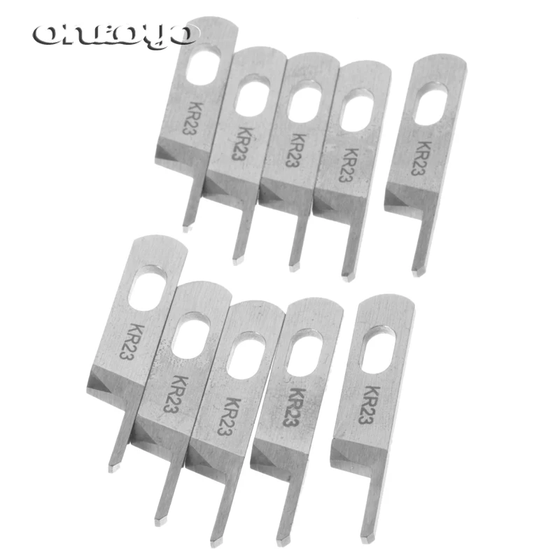 10PCS KR23 KR35 Knife Blade,Industrial Serger Overlock Sewing Machine Parts For JUKI Siruba Pegasus Jack...