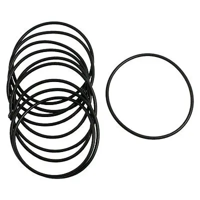 

10 Pcs 2.5mm x 65mm Rubber Sealing Oil Filter O Rings Gasket Black