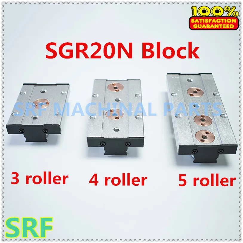 Square type roller linear guide rail block SGB20N-UU match use for SGR20N rail